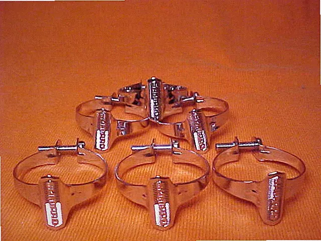 6 NOS Vintage Shimano Steel 1" BMX Bike Schwinn Bicycle Chrome Cable Clamps