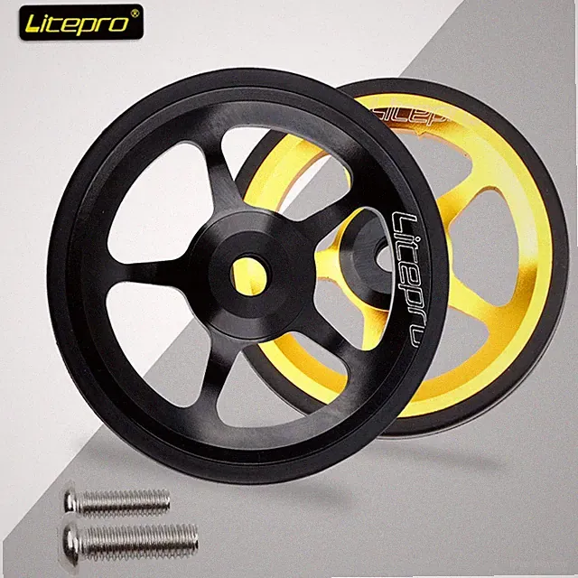 Bike Easy Wheel Folding Bicycle For 6mm Shaft Sealed Bearing Push Wheels A Pair