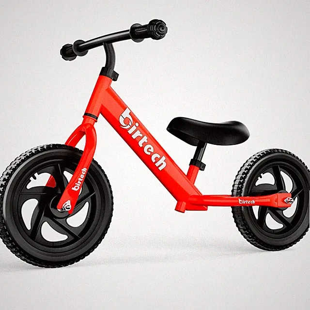 Birtech Balance Bike for 2-5 Years Old Kids 12 Inch Toddler 12 inch, red