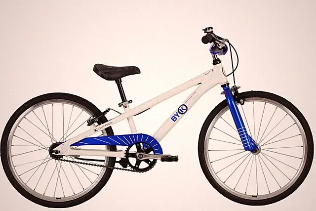 ByK E-450 Boys Blue Chrome, 20" Kids Bicycle, Age 6-9, ONLY 18 LBS