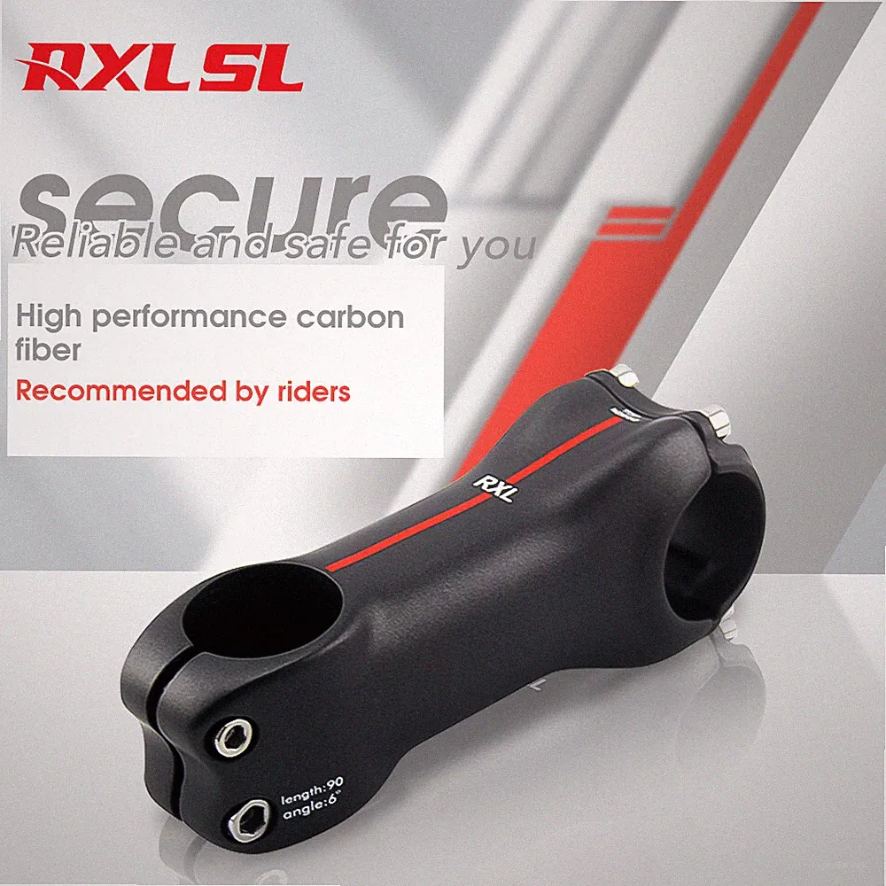 Carbon Mtb Stem 6/17 Degree Mountain Bike Stem 28.6-31.8mm Road Bicycle Stems