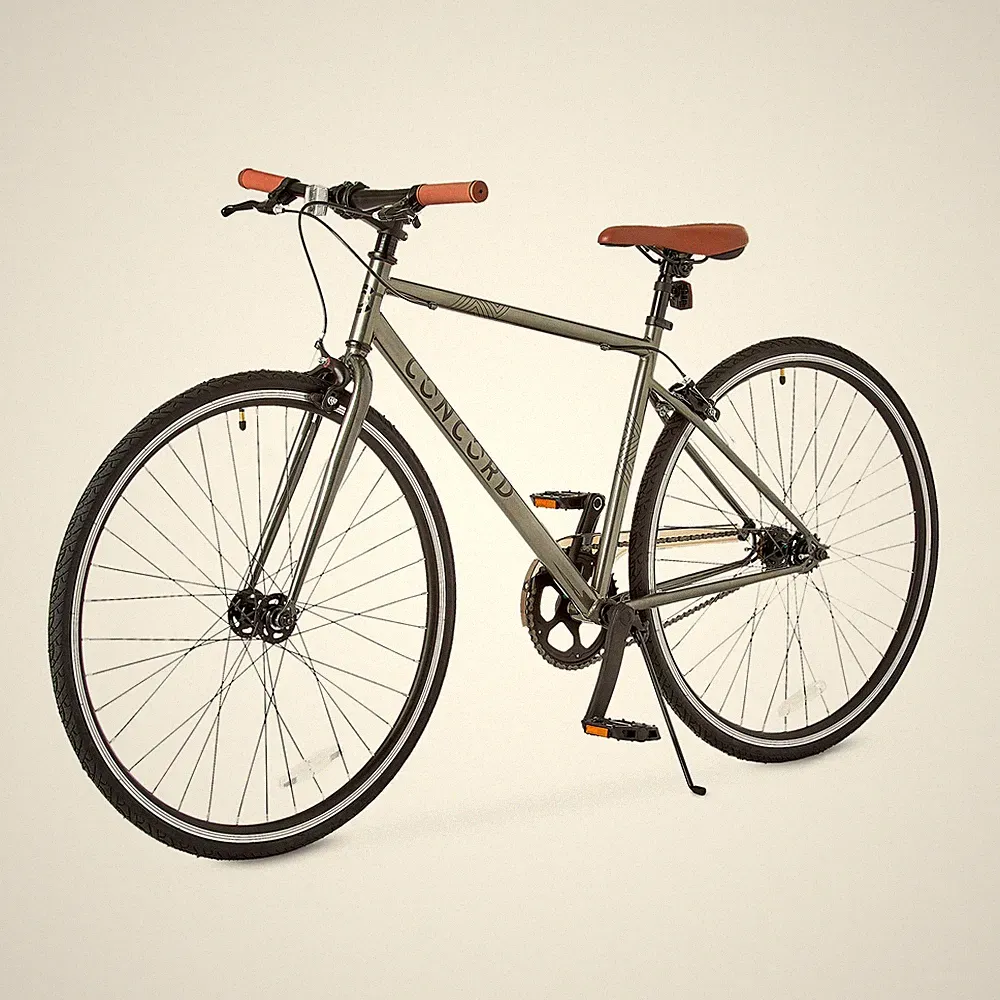 Concord Envoy City Road Bike Urban Bicycle 700C Wheels Grey Unisex Adult 5'4-6'2