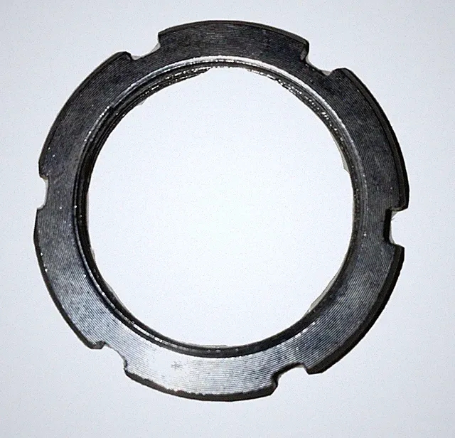 FIXED GEAR LOCKRING Six 6 Notch TRACK Silver Lock Ring 32mm