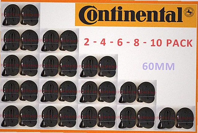 NEW BULK Continental RACE 28 700c x 18-25 60mm Stem Presta Valve Bike Inner Tube