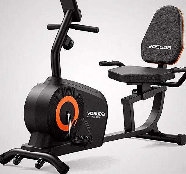 Recumbent Exercise Bike for Home，Magnetic Staionary Bike for Seniors/Adults with
