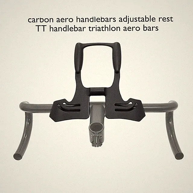 Road Bike Carbon Fiber Triathlon Rest Handlebar TT Extender Handlebar 31.8mm
