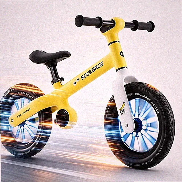 ROCKBROS Kids Balance Bike 12" Training Adjust Handlebar & Seat for 2-6 Year Old