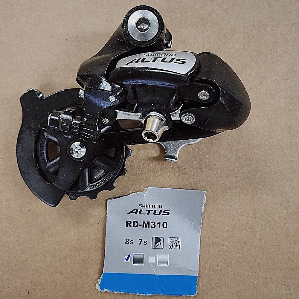 Shimano Altus M310 Bicycle Derailleur 7/8 Speed MTB Black RD-M310 NO PACKAGE