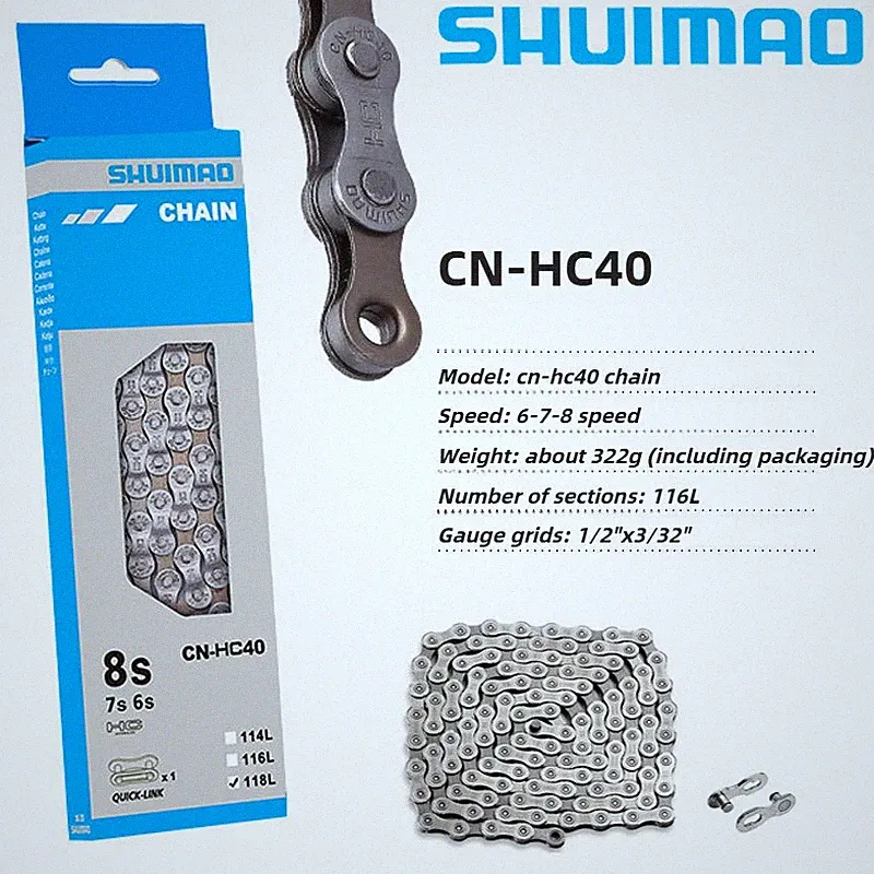 Shuimao HC40 Chain 6 7 8 Speed Mountain bike road bicycle Hybrid CN-HC40 New